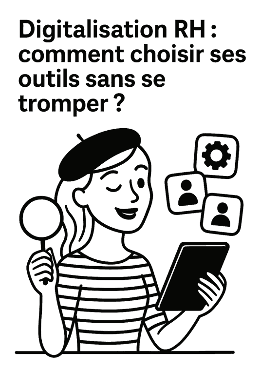 Illustration article sur la digitalisation RH