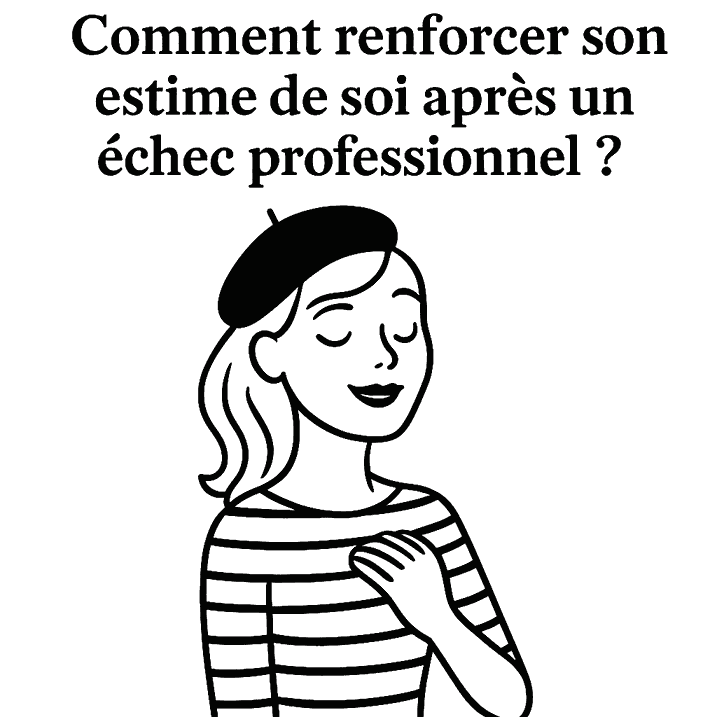 Illustration article sur l'estime de soi après un échec professionnel