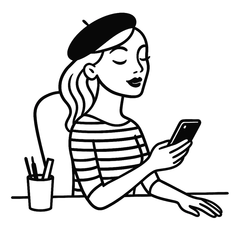 Gigi au téléphone
