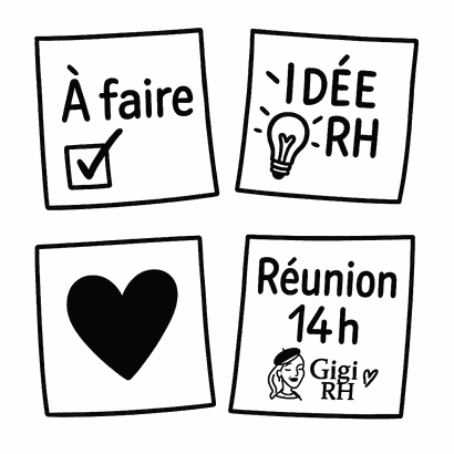Les stickers déjantés et le bloc de post-it